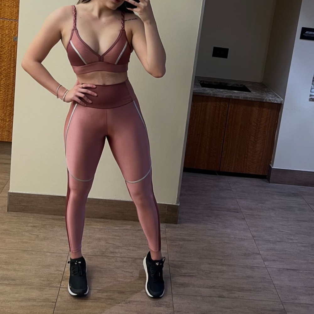 Women's Pink gym set Brazilian brand